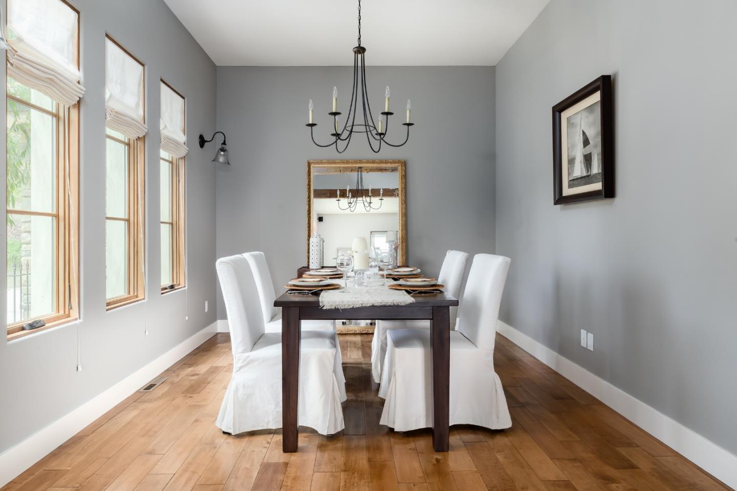 3430 Merrill Road Aptos, CA 95003 - Photo 25 of 49 a view of a dining room with furniture window and wooden floor