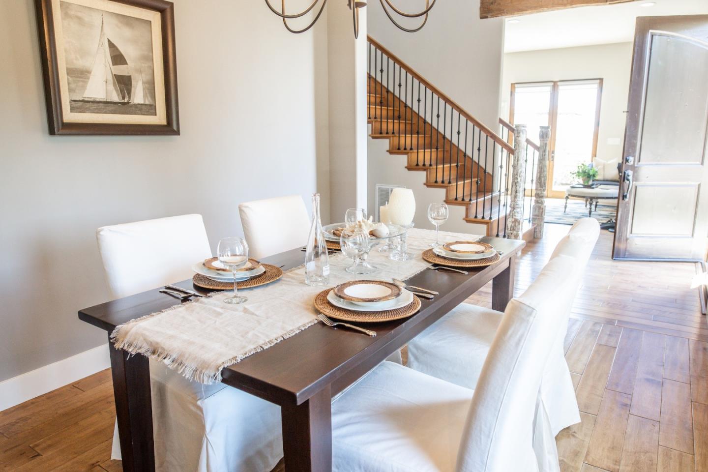 3430 Merrill Road Aptos, CA 95003 - Photo 26 of 49 a dining room with furniture and a large window