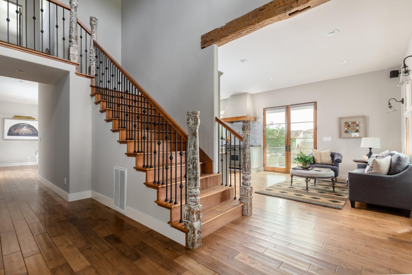 3430 Merrill Road Aptos, CA 95003 - Photo 27 of 49 a view of entryway and hall with wooden floor