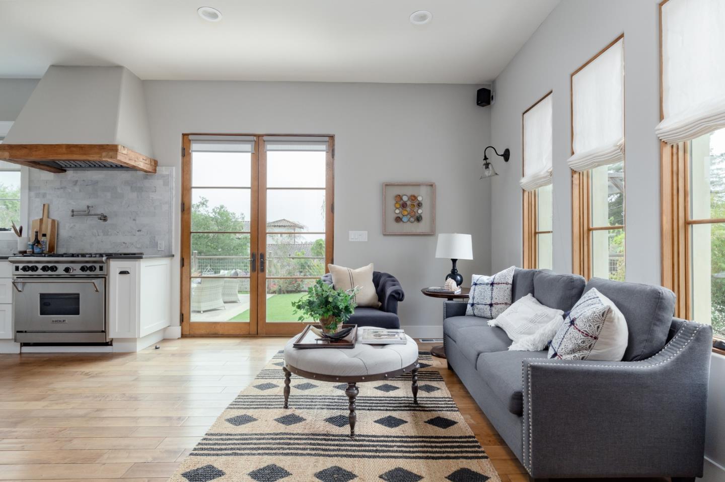 3430 Merrill Road Aptos, CA 95003 - Photo 6 of 49 a living room with furniture and a fireplace