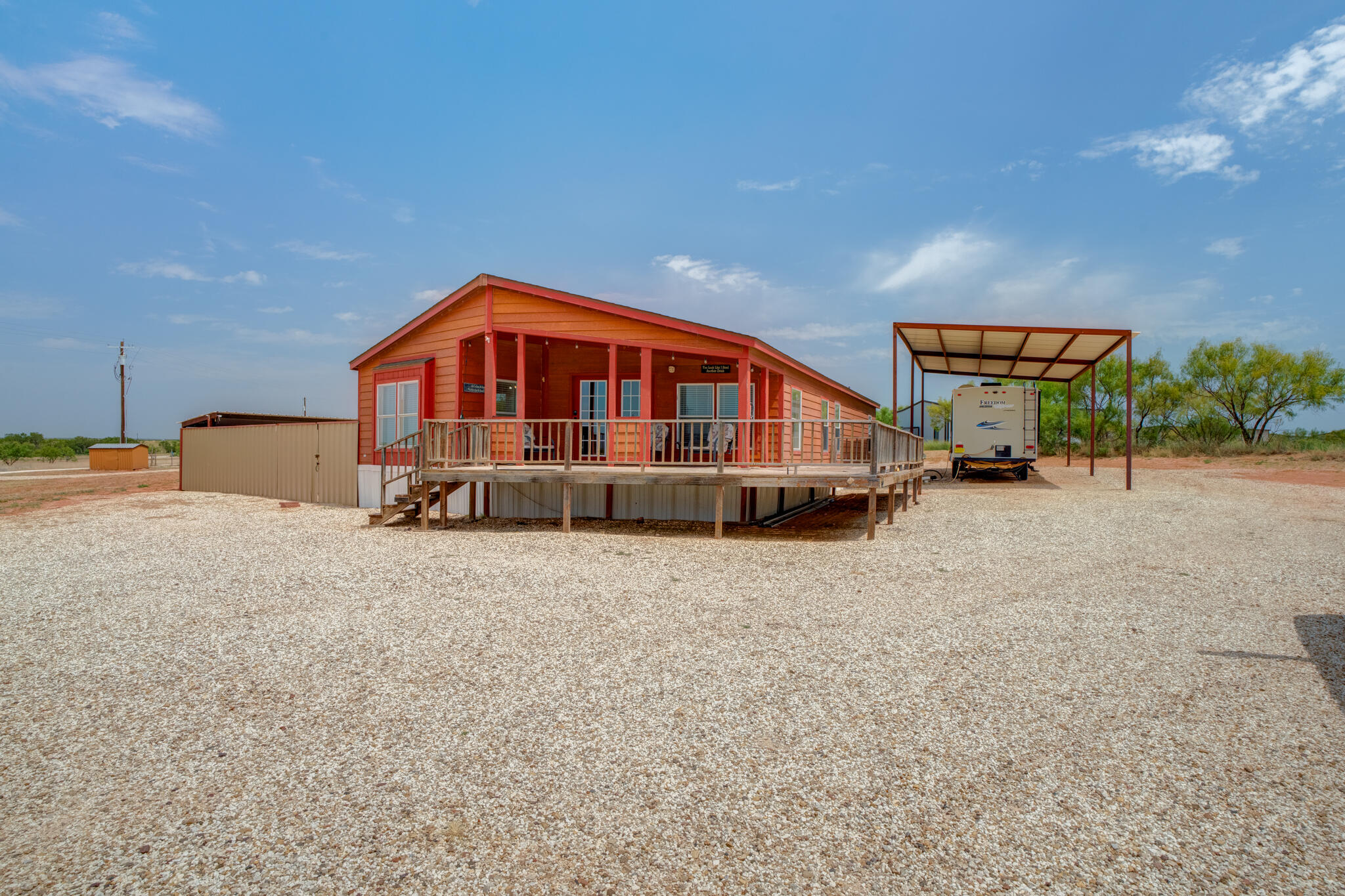 2446 Turkey Ridge Justiceburg, TX 79330 - Photo 1 of 50 a view of a house with a patio