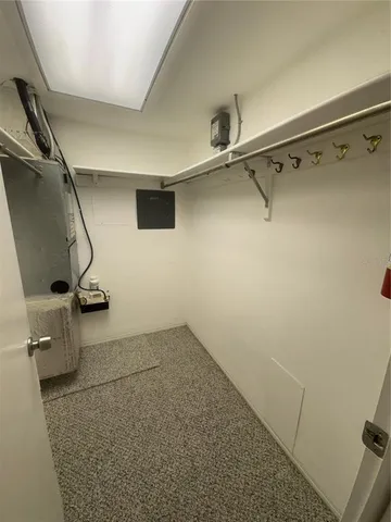 a view of a room with an empty space