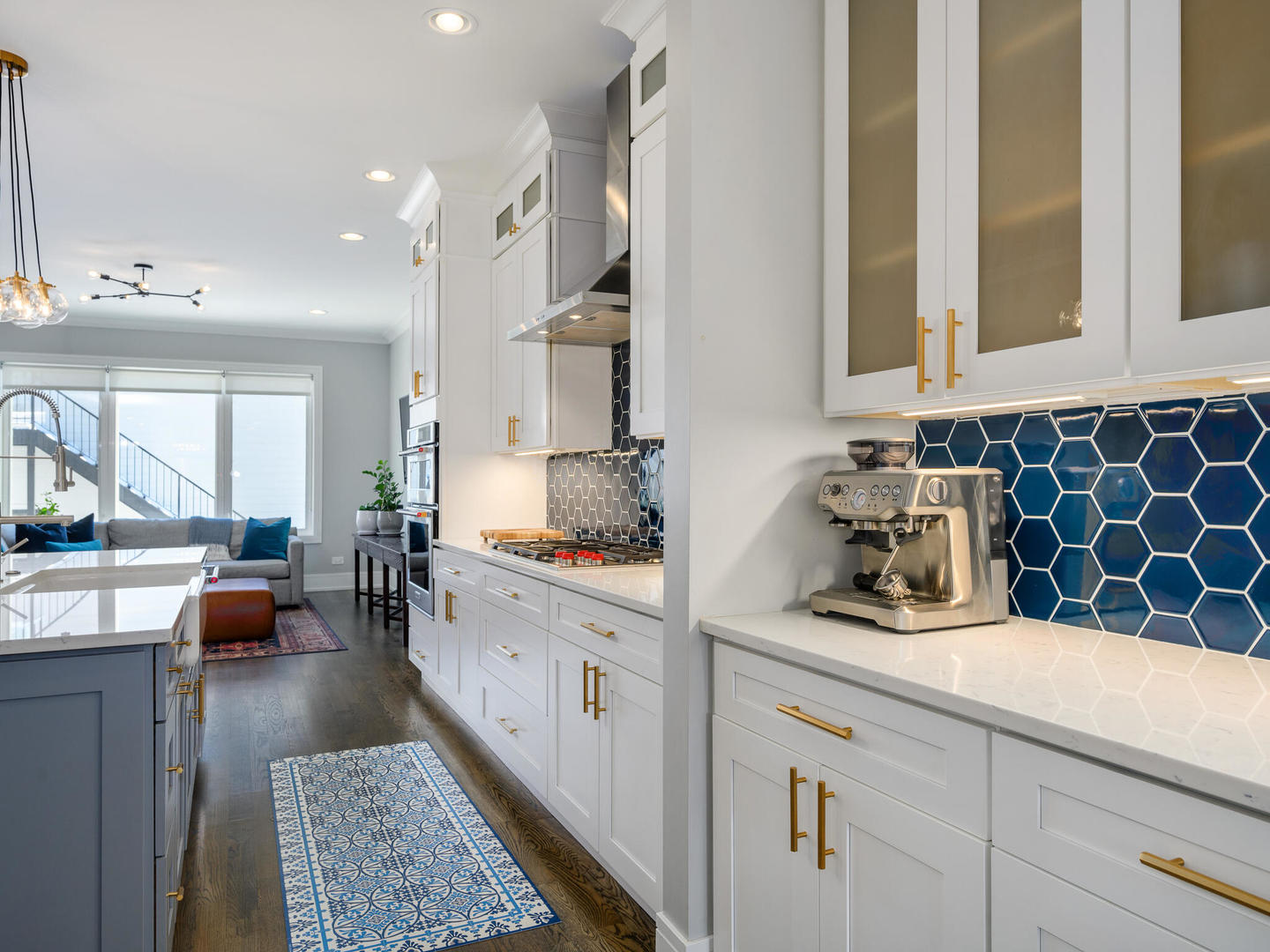 2919 North Dawson Avenue Chicago, IL 60618 - Photo 11 of 38 a kitchen with counter top space and living room