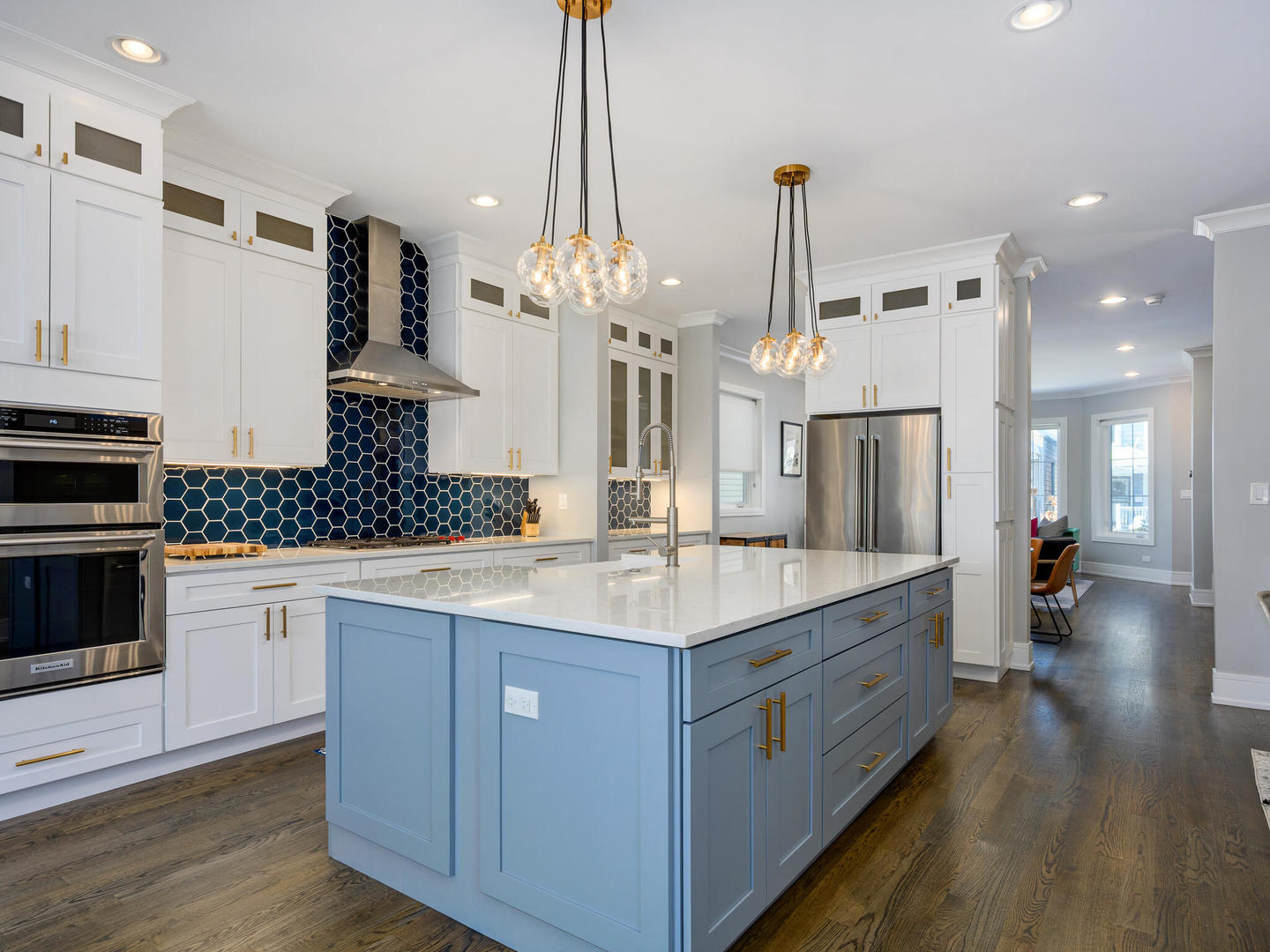 2919 North Dawson Avenue Chicago, IL 60618 - Photo 12 of 38 a kitchen with stainless steel appliances a sink stove and refrigerator