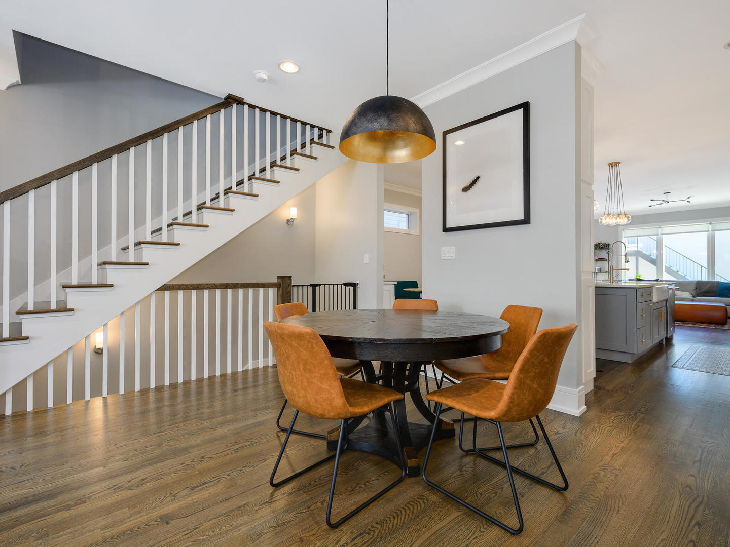 2919 North Dawson Avenue Chicago, IL 60618 - Photo 7 of 38 a view of a dining room with furniture and wooden floor