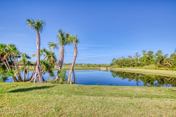 a view of a city with an outdoor space