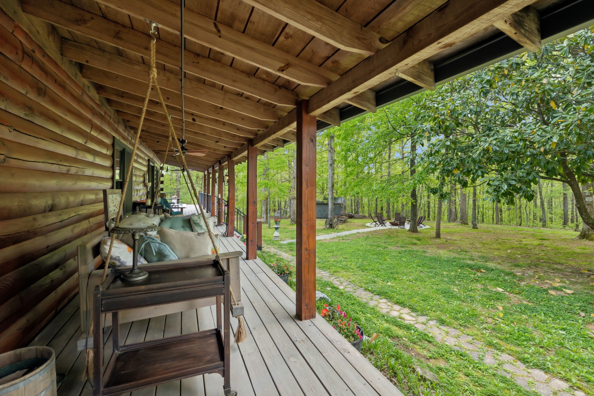 5617 A Pinewood Road Franklin, TN 37064 - Photo 10 of 67 a view of a backyard with wooden floor