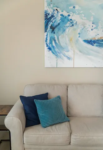 a living room with a couch