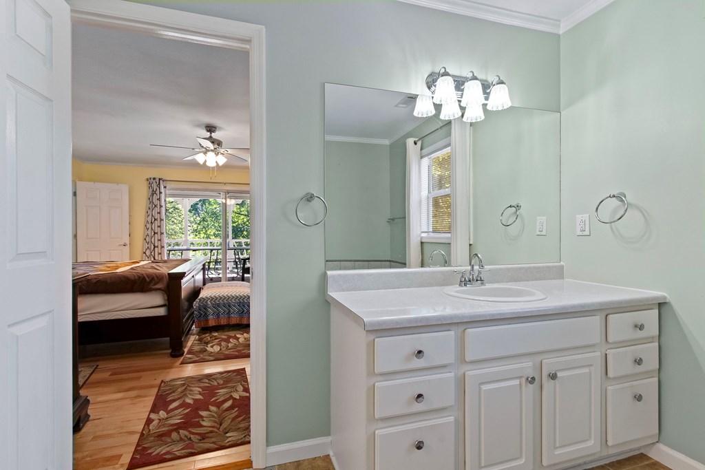 615 Little Ranger Road Murphy, NC 28906 - Photo 36 of 97 a en suite bathroom with a sink double vanity and a mirror