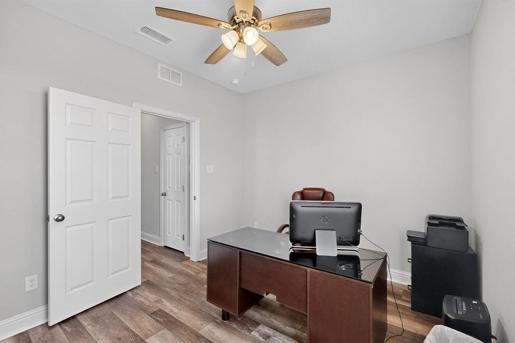 634 Gant Road Sherman, TX 75090 - Photo 15 of 40 Office with wood finished floors and ceiling fan