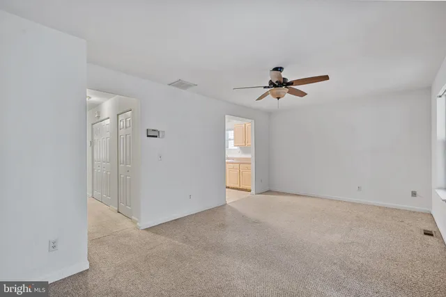 a view of an empty room