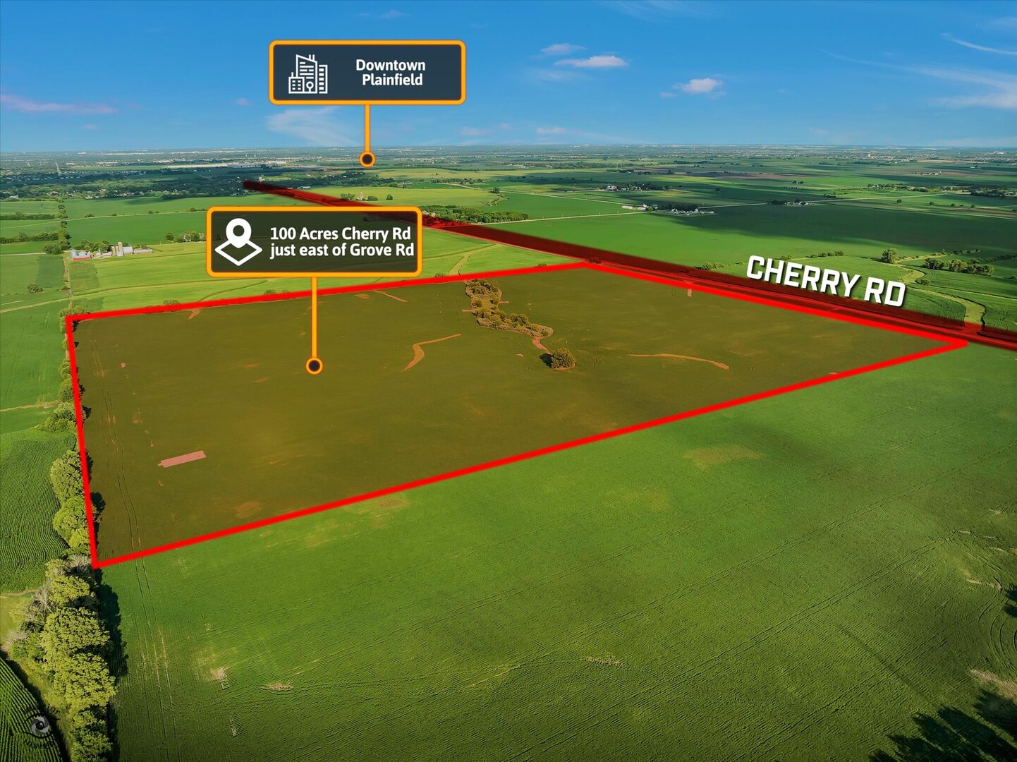 a view of a street with an outdoor space