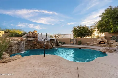a view of lake with mountain view