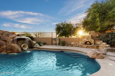 a view of lake with mountain view