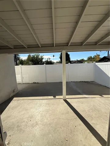 a view of a indoor garage