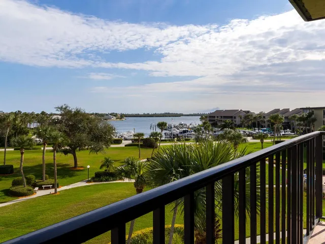 a view of city and swimming pool