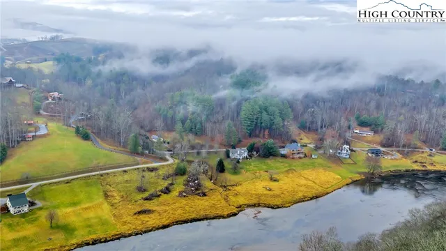 an aerial view of a swimming pool