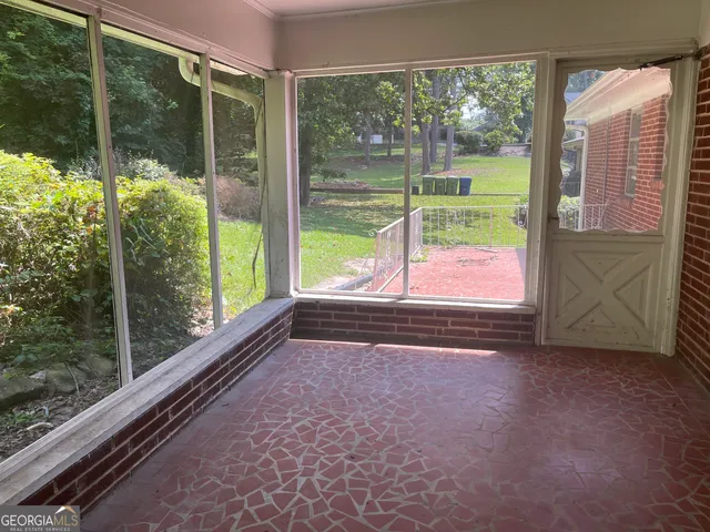 a view of balcony with small space