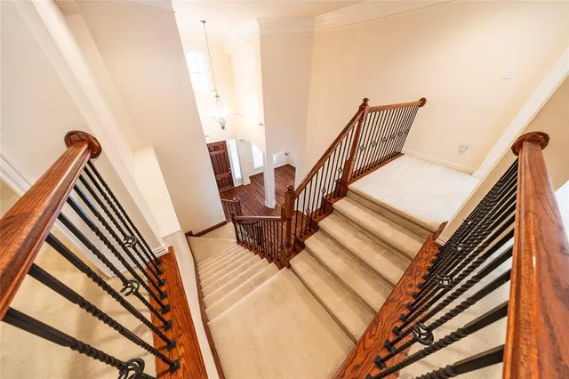 a view of a hallway with a hallway