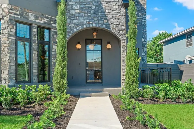 a front view of a house with a balcony