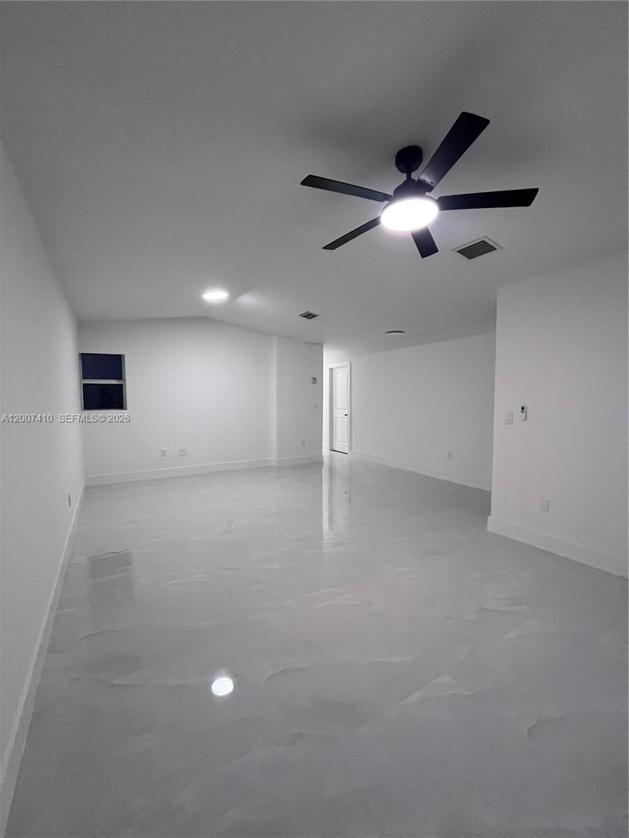 a view of an empty room
