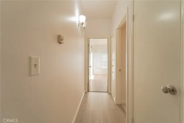 a view of a hallway with a elevator