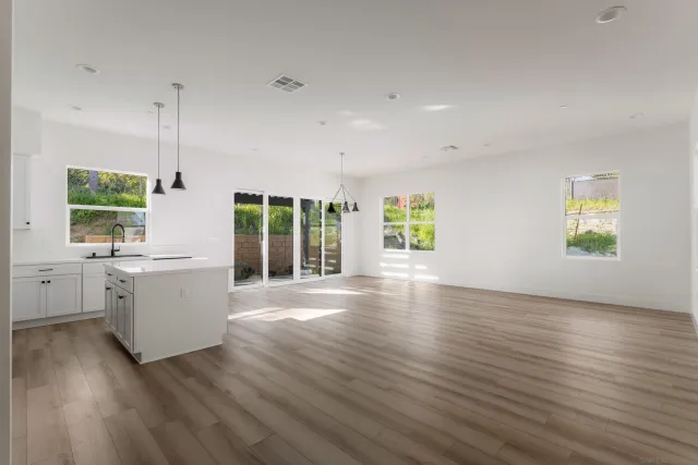 a view of an empty room