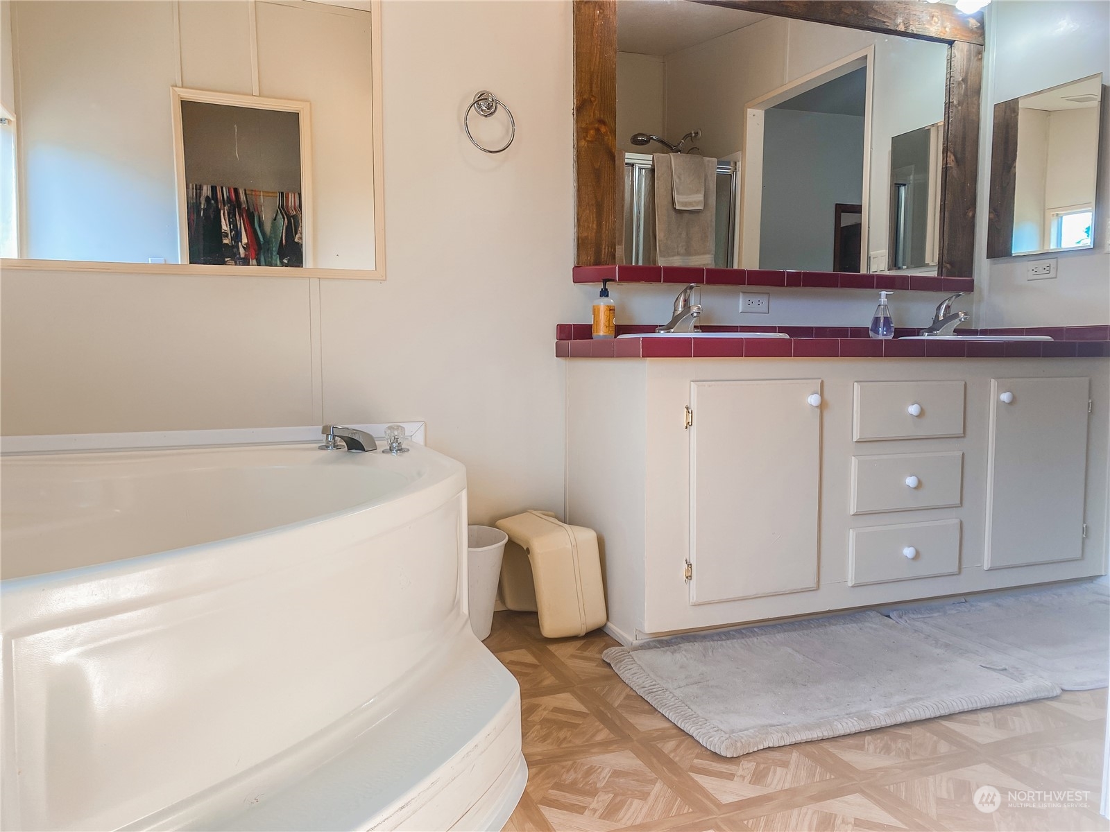 18820 Apricot Street Southwest Rochester, WA 98579 - Photo 15 of 38 a bathroom with a sink and a mirror