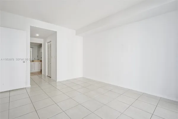 a view of an empty room