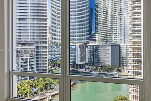 a view of a window and lake view
