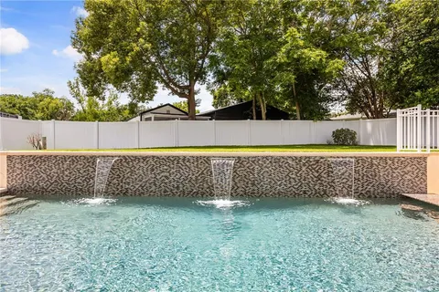 a backyard of a house