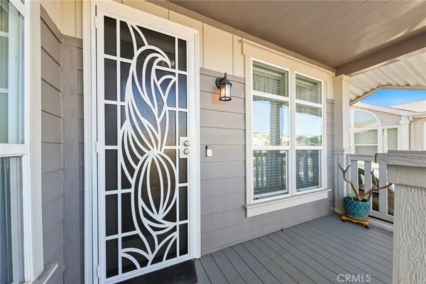 a view of front door