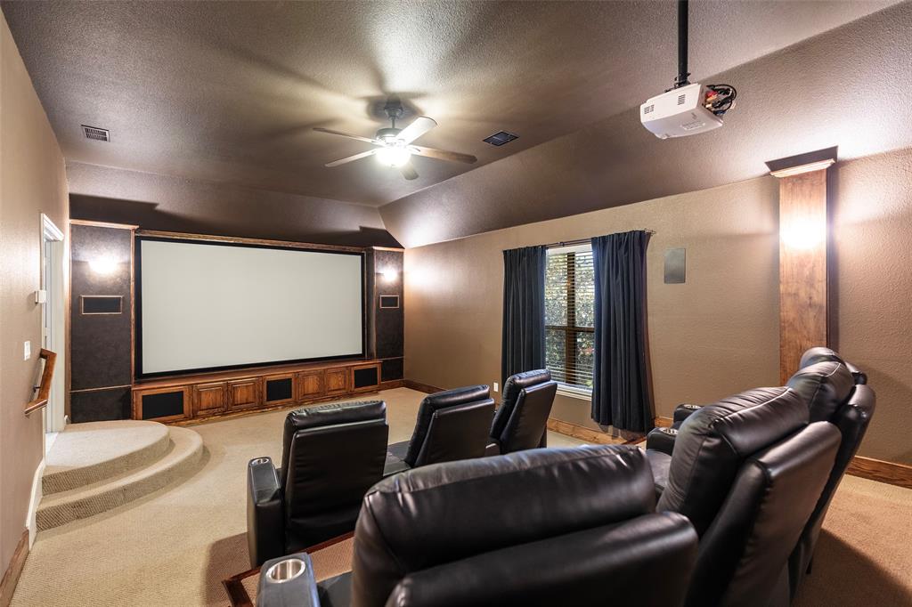 1217 Windmere Way Allen, TX 75013 - Photo 28 of 38 From game day gatherings to late-night films, the dedicated media room delivers the atmosphere of a private luxury theater at home.