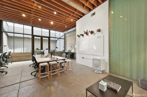 a room with furniture