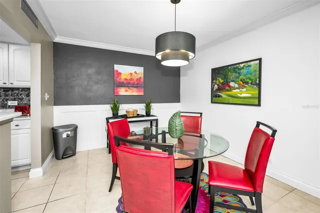 an aerial view of a house with outdoor space