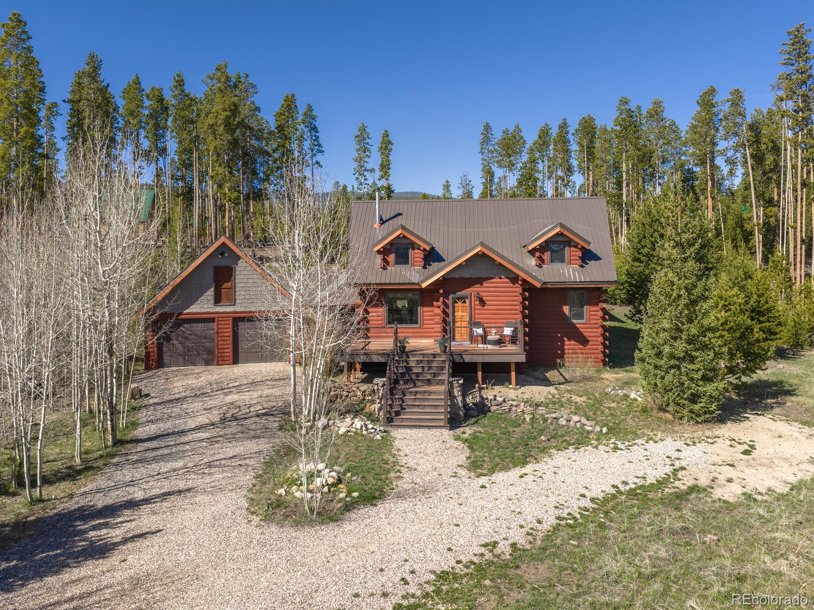 341 Anderson Road Walden, CO 80480 - Photo 44 of 50 a view of a house with a yard and tree s