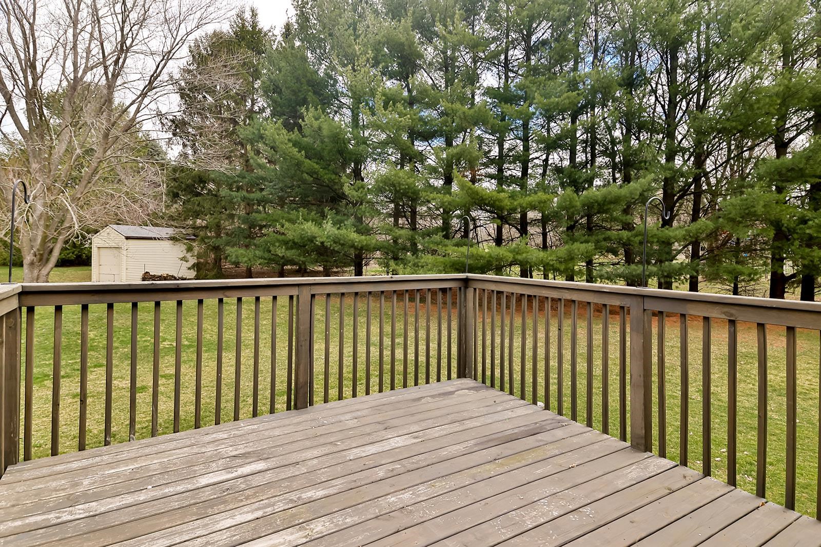 6855 Happy Acres Road Rockford, IL 61101 - Photo 35 of 39 a view of balcony with wooden floor