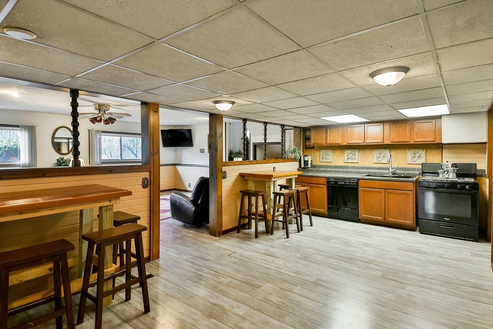 6855 Happy Acres Road Rockford, IL 61101 - Photo 9 of 39 a kitchen with lots of wooden furniture appliances and cabinets