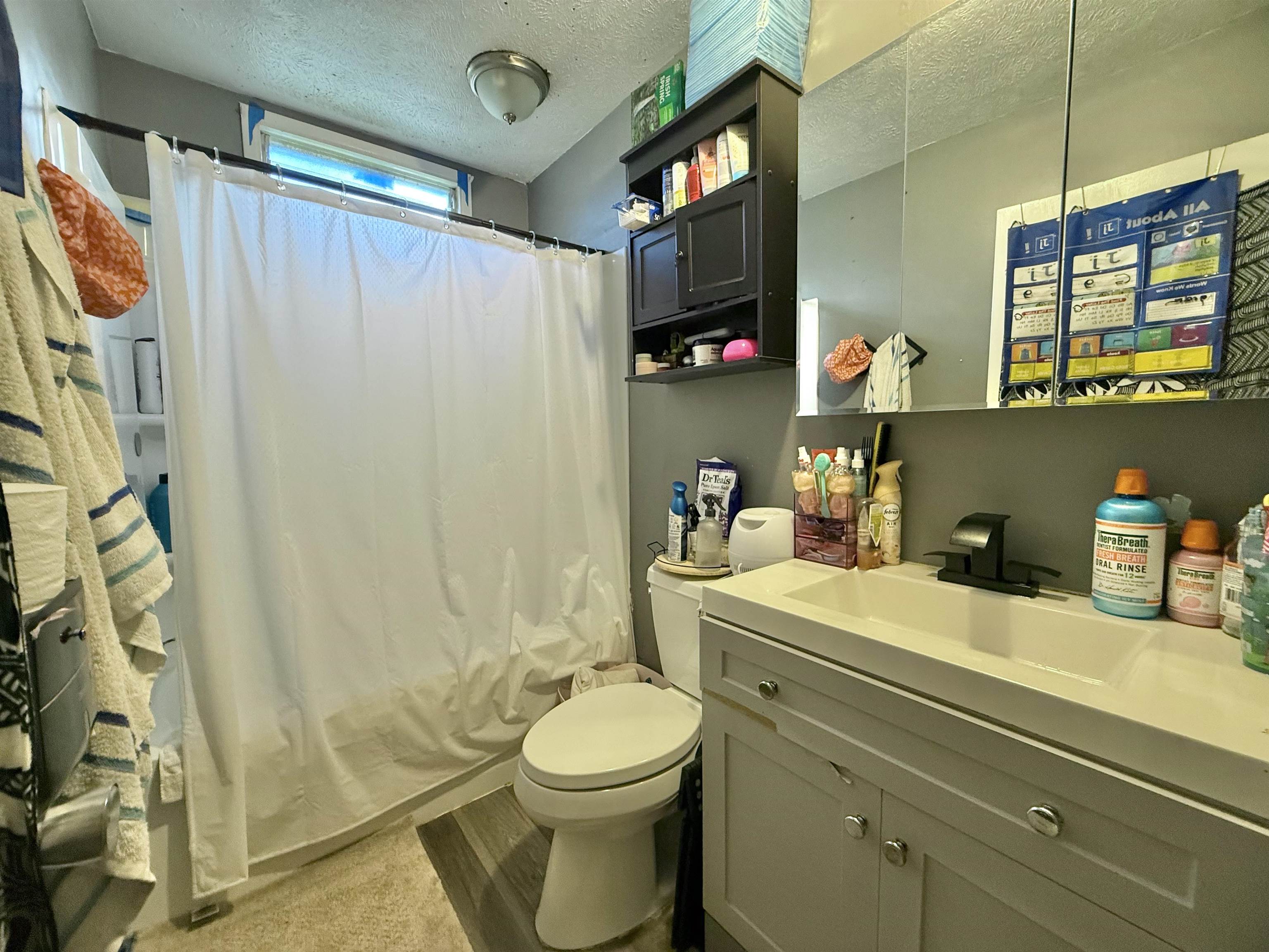 1630 Kauhikoa Road Haiku, HI 96708 - Photo 25 of 48 a bathroom with a sink a toilet and shower curtain