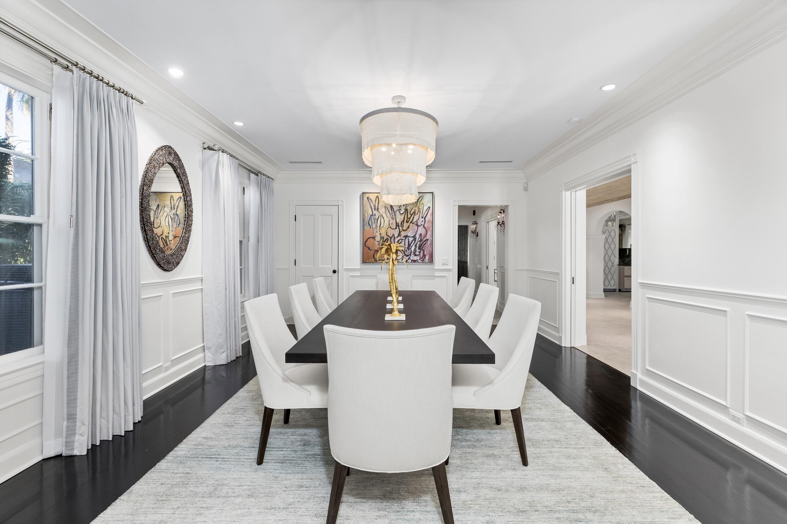 130 Cocoanut Row Palm Beach, FL 33480 - Photo 24 of 66 a view of a dining room with furniture window and wooden floor