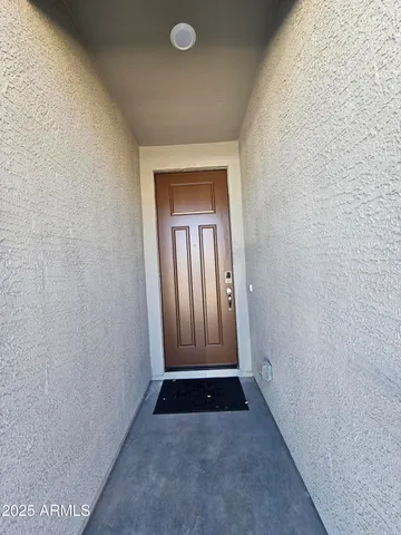 a view of front door