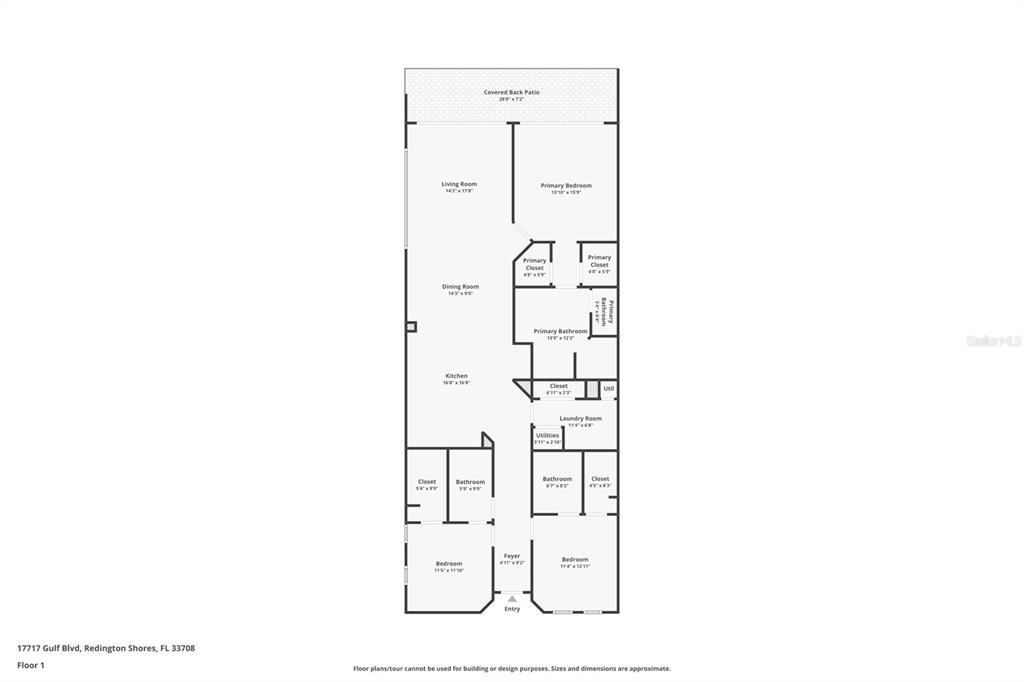 17717 Gulf Boulevard, Unit 401 Redington Shores, FL 33708 - Photo 66 of 66 a picture of a floor plan