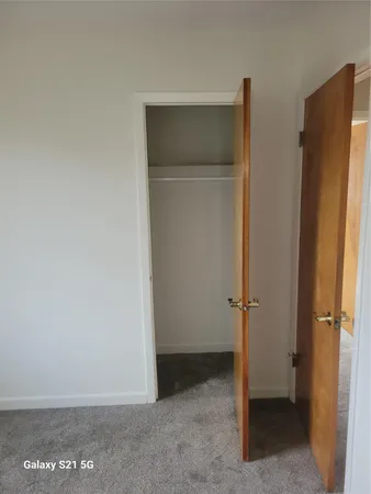 a close view of closet