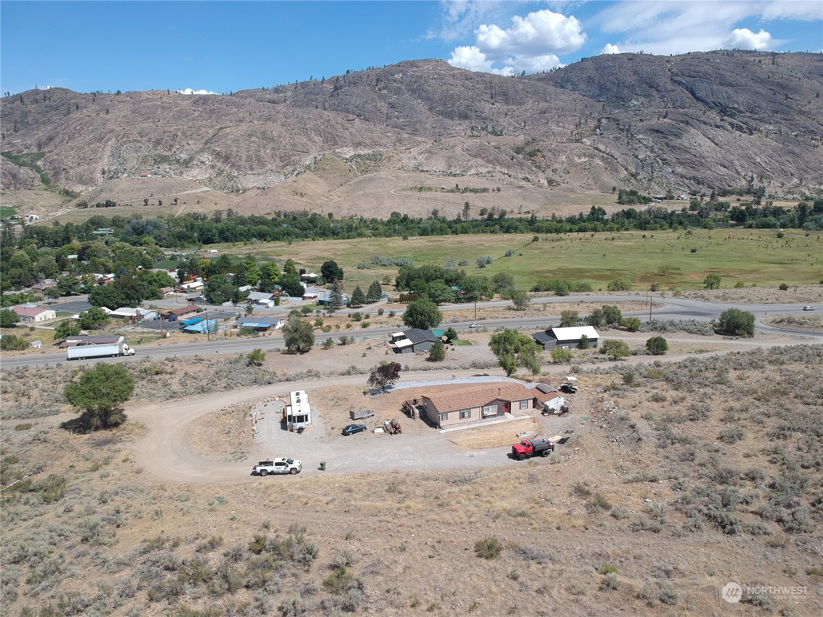 507 Mt Olive Road Riverside, WA 98849 - Photo 22 of 23 a picture of yard with mountain view