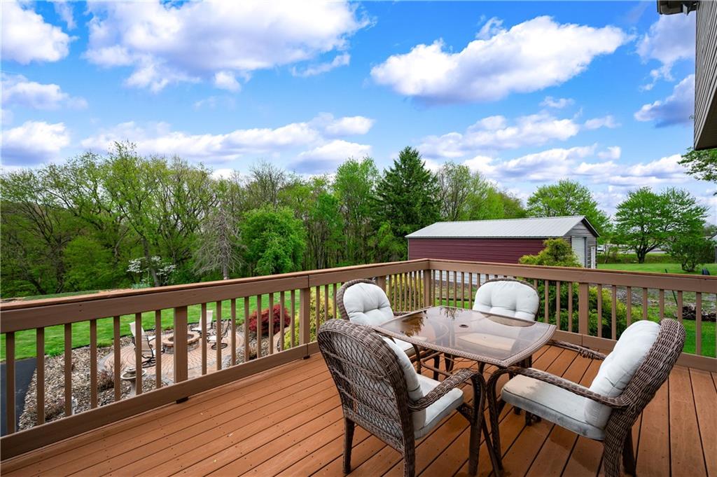 829 Hartzell School Road New Brighton, PA 15066 - Photo 33 of 50 a view of a chairs and table in patio