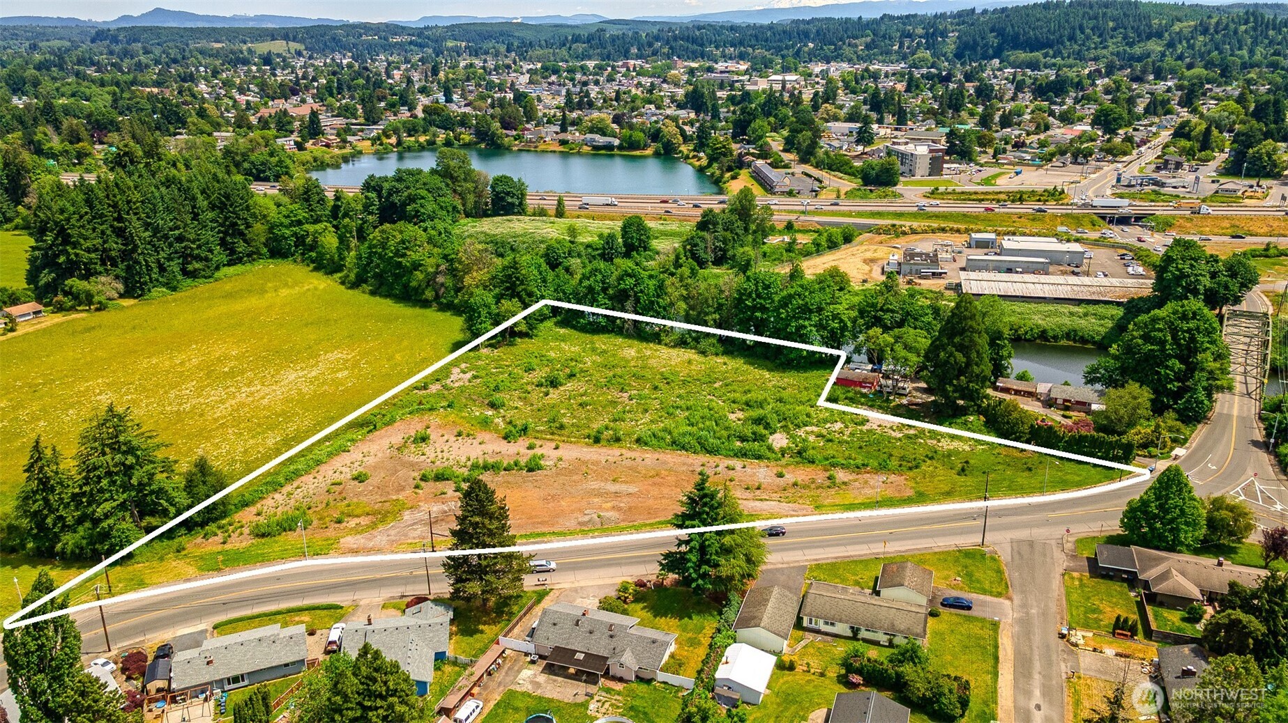 1601 Cooks Hill Road Centralia, WA 98531 - Photo 26 of 26 an aerial view of residential houses with outdoor space
