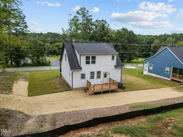 aerial view of a house
