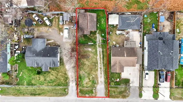 a aerial view of multiple house