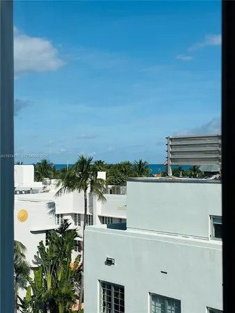 a view of a terrace with a water view
