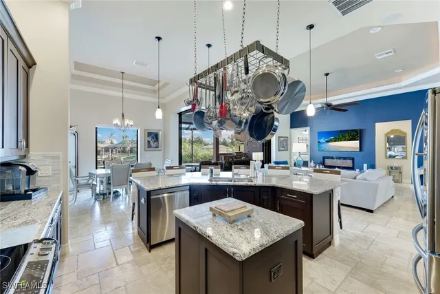 a very nice looking kitchen with a counter space